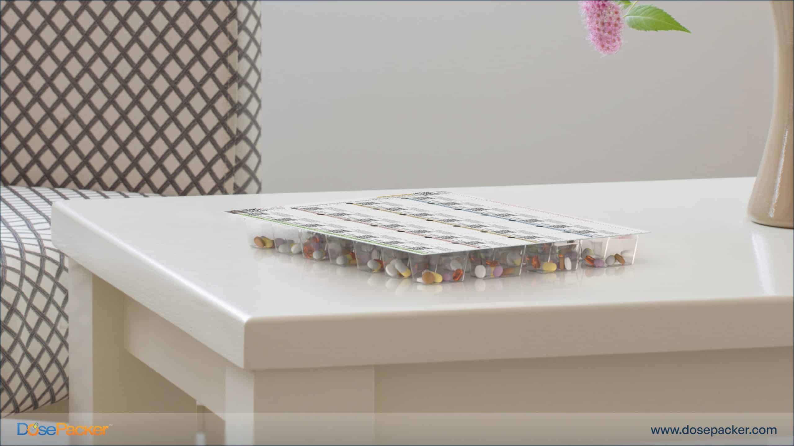 A patient taking his medications on schedule