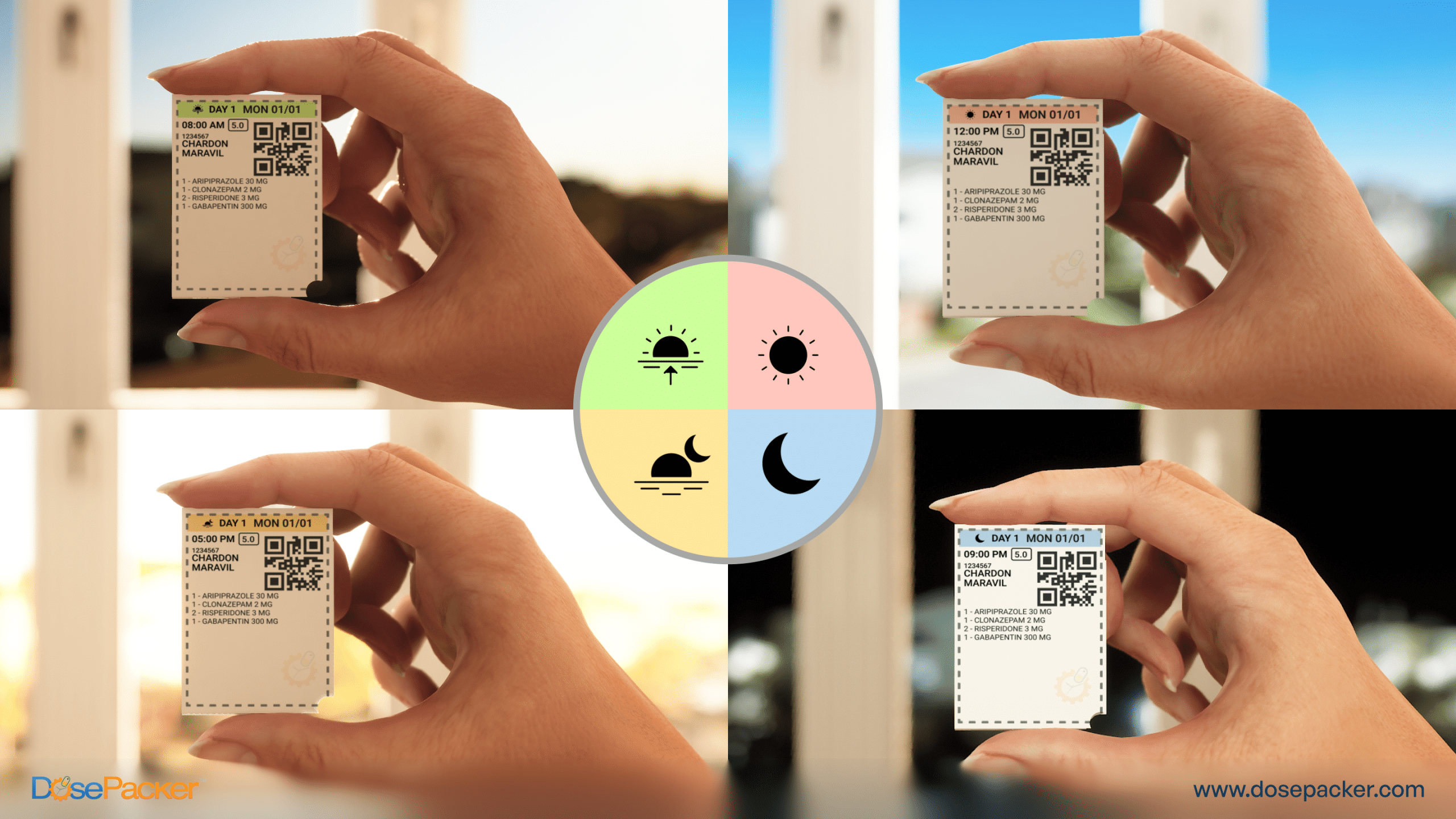 Having DosePacker’s color-coded medication labels allows residents to take their medications with confidence.